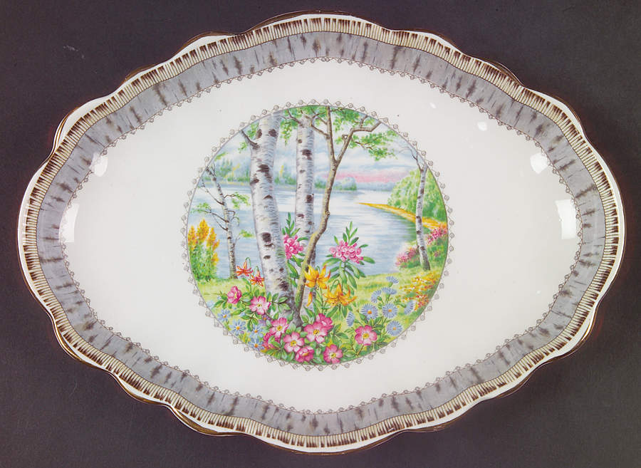 Silver Birch Jubilee Platter by Royal Albert-1