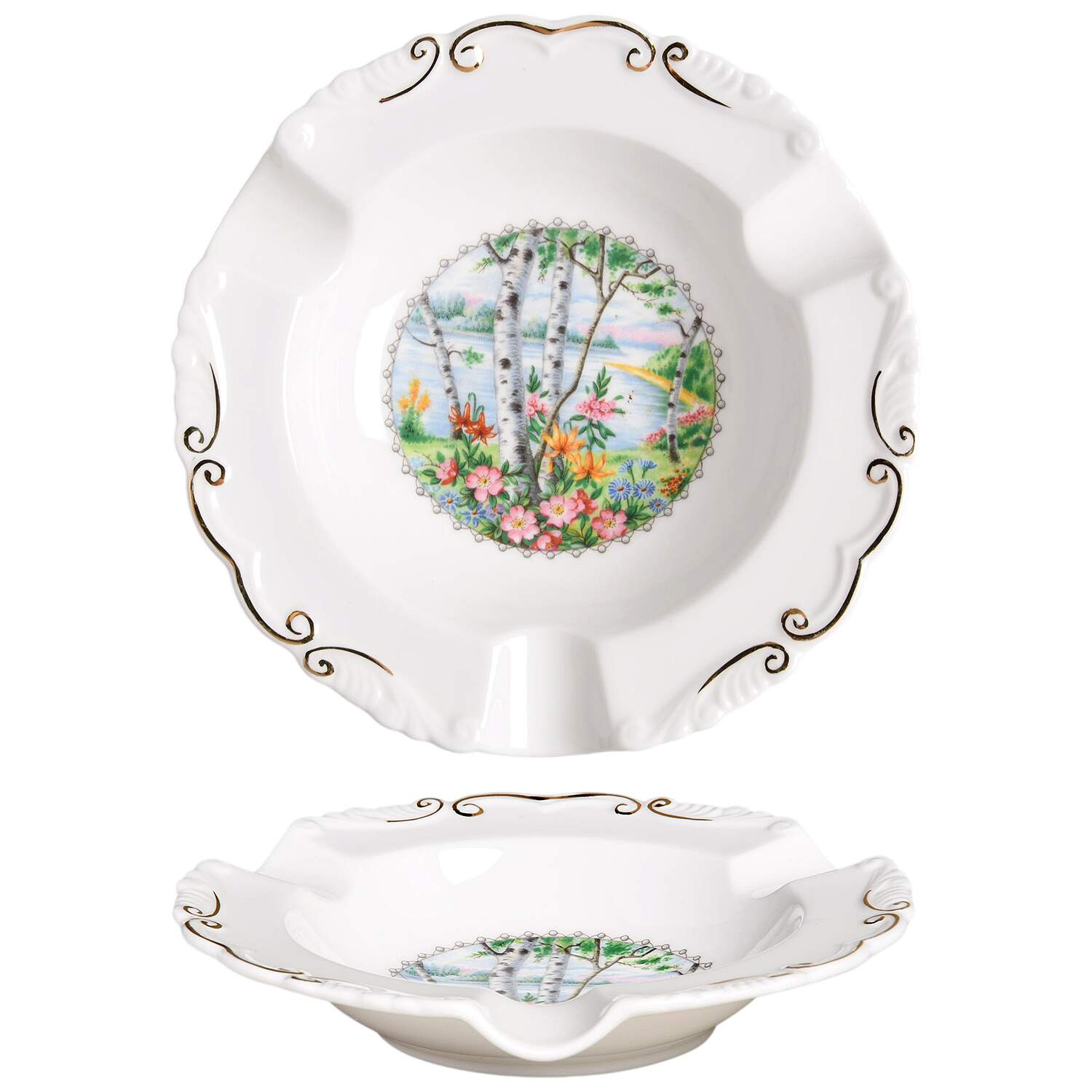 Silver Birch 6" Ashtray by Royal Albert-1