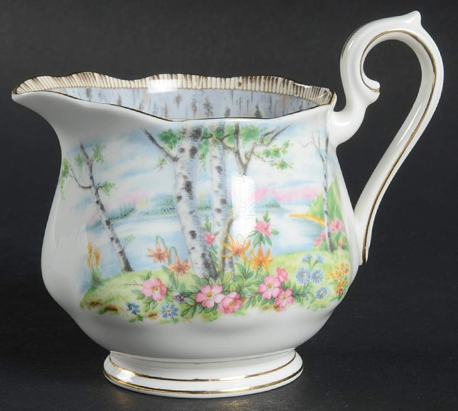 Silver Birch Creamer by Royal Albert-1