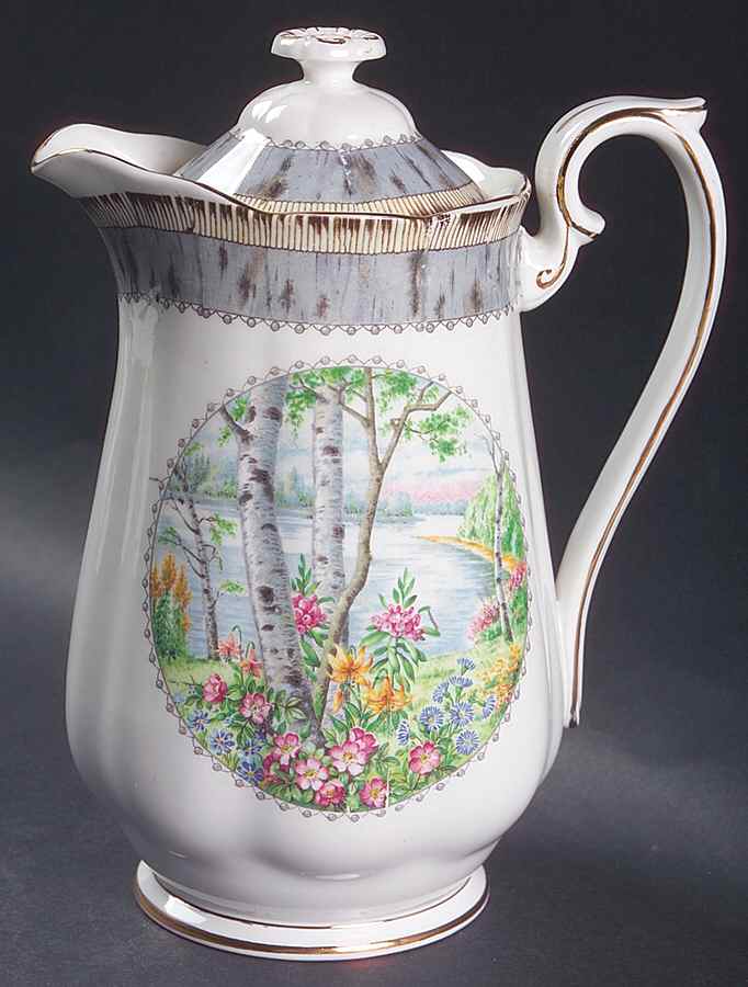 Silver Birch Hot Water Jug & Lid by Royal Albert-1