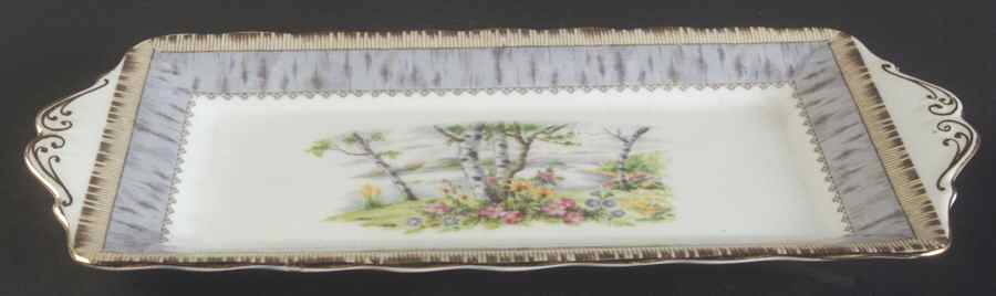 Silver Birch Tray for Creamer & Open Sugar by Royal Albert-1