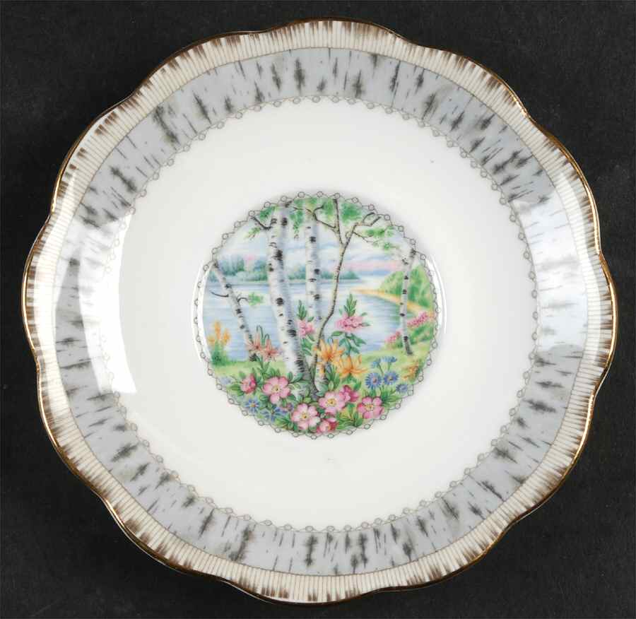 Silver Birch Underplate for Gravy Boat by Royal Albert-1
