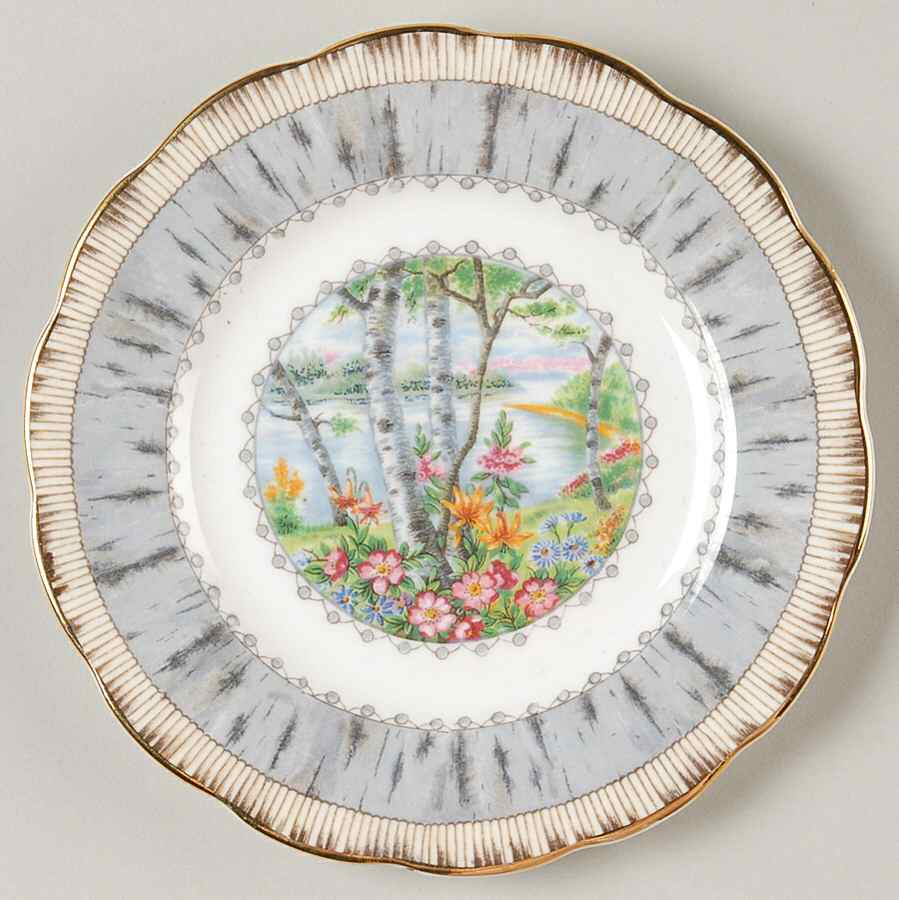 Silver Birch Small Ashtray by Royal Albert-1