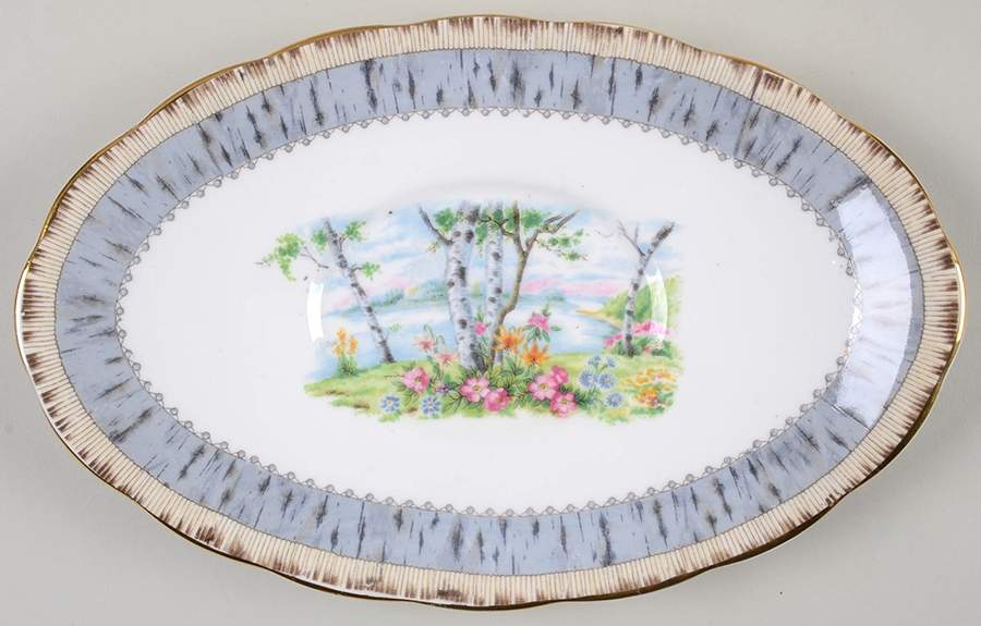 Silver Birch Underplate for Gravy Boat by Royal Albert-1
