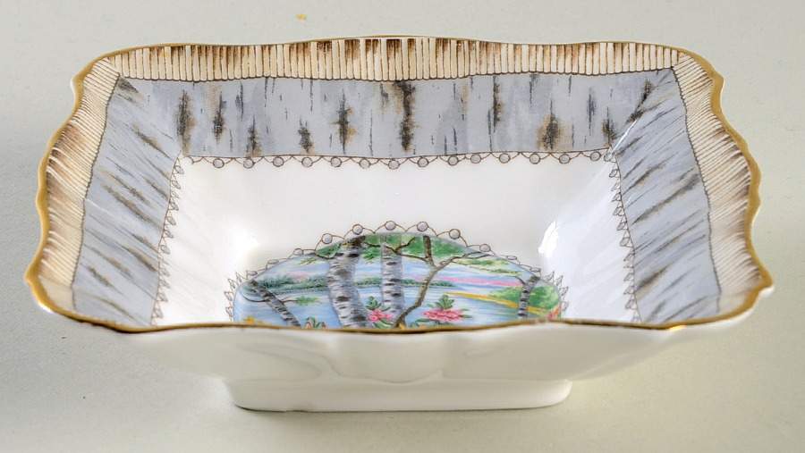 Silver Birch 4" Square Sweet Meat by Royal Albert-1