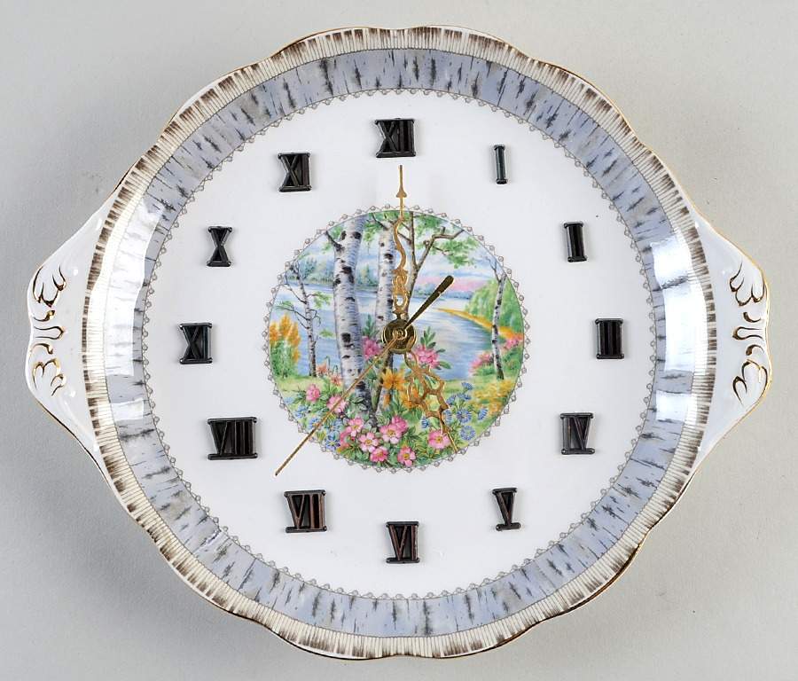 Silver Birch Clock Plate by Royal Albert-1