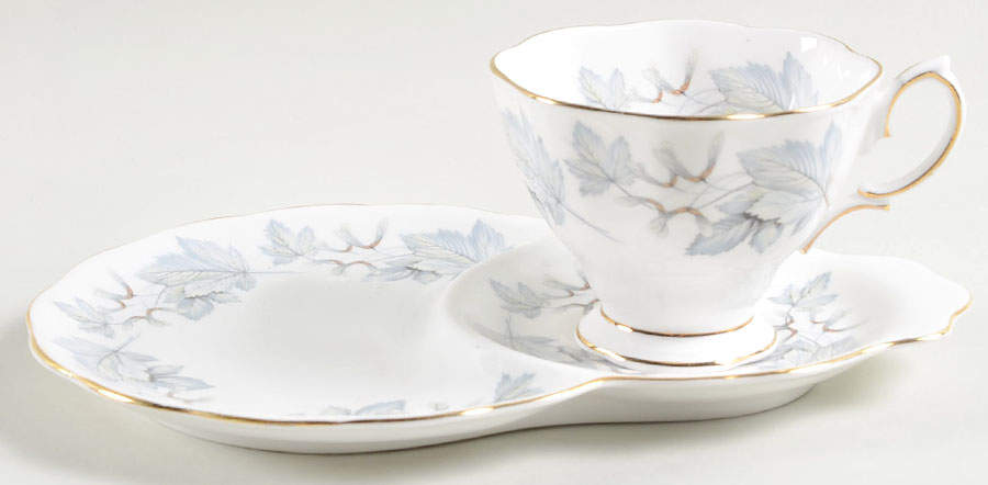 Silver Maple Snack Plate & Cup Set by Royal Albert-1