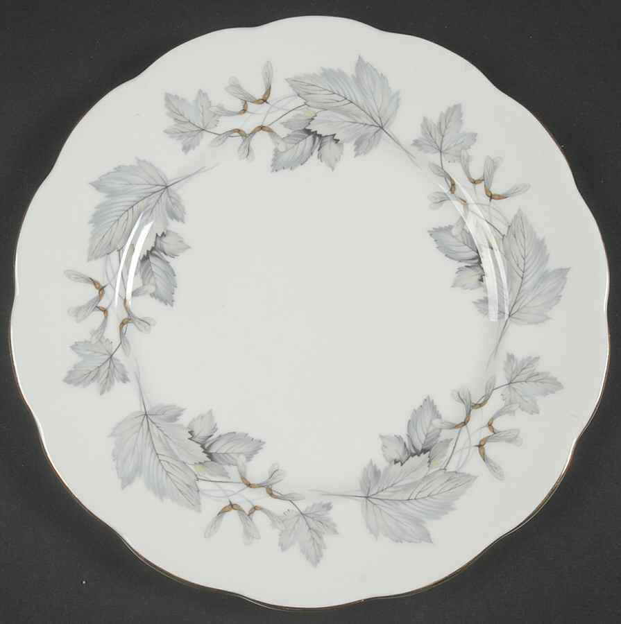 Silver Maple Dessert/Pie Plate by Royal Albert-1