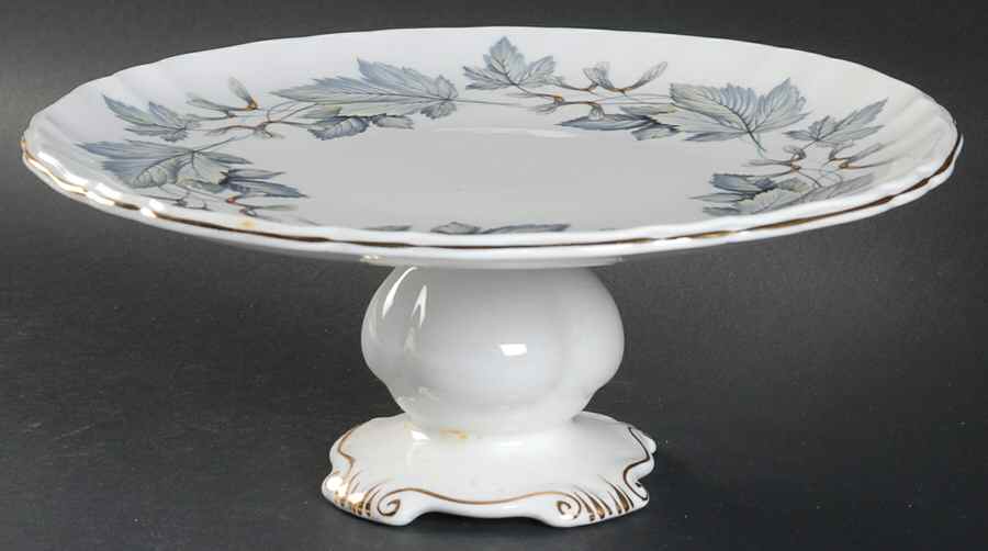 Silver Maple 9" Diameter Pedestal Cake Stand by Royal Albert-1