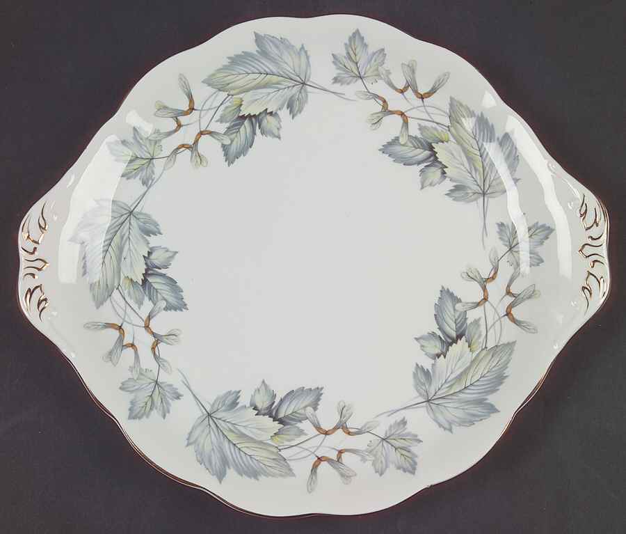Silver Maple Handled Cake Plate by Royal Albert-1