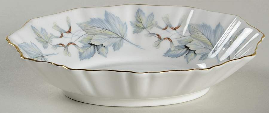 Silver Maple 5" Oval Sweet Meat Dish by Royal Albert-1