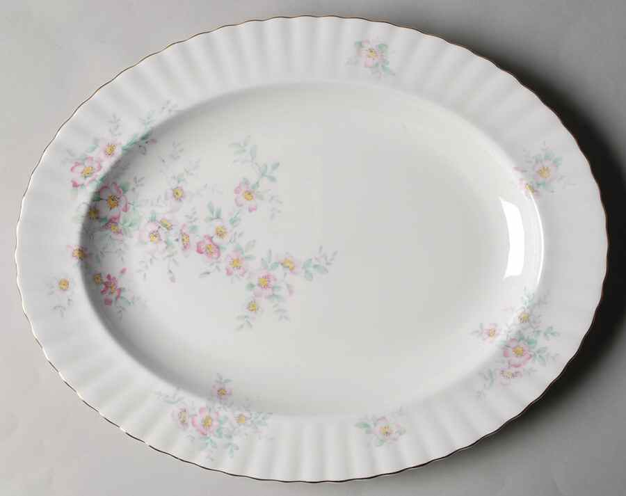 Spring Ballet 13" Oval Serving Platter by Royal Albert-1