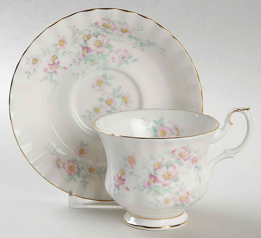 Spring Ballet Footed Cup & Saucer Set by Royal Albert-1