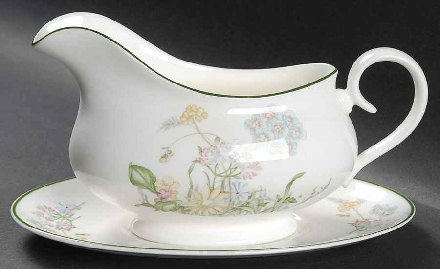 Spring Dawn Gravy Boat & Underplate by Royal Albert-1