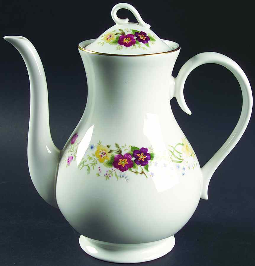 Spring Morning Coffee Pot & Lid by Royal Albert-1