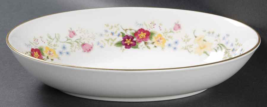 Spring Morning 9" Oval Vegetable Bowl by Royal Albert-1