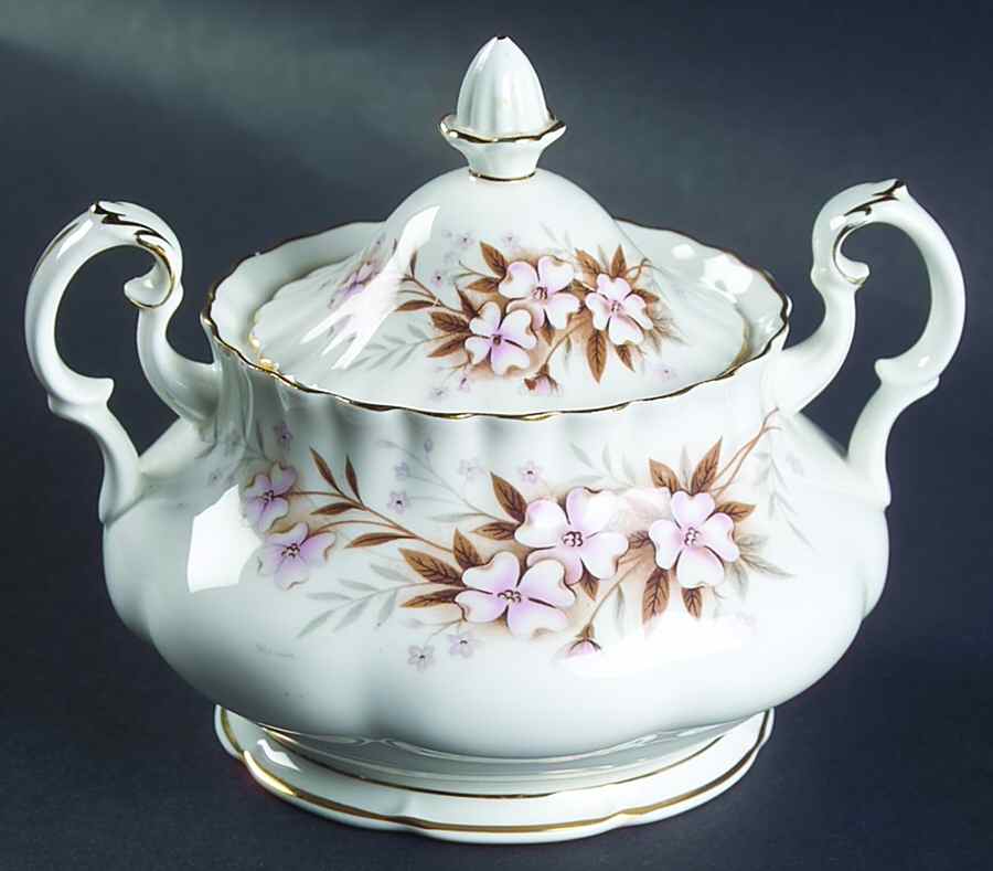 Spring Song Sugar Bowl & Lid by Royal Albert-1