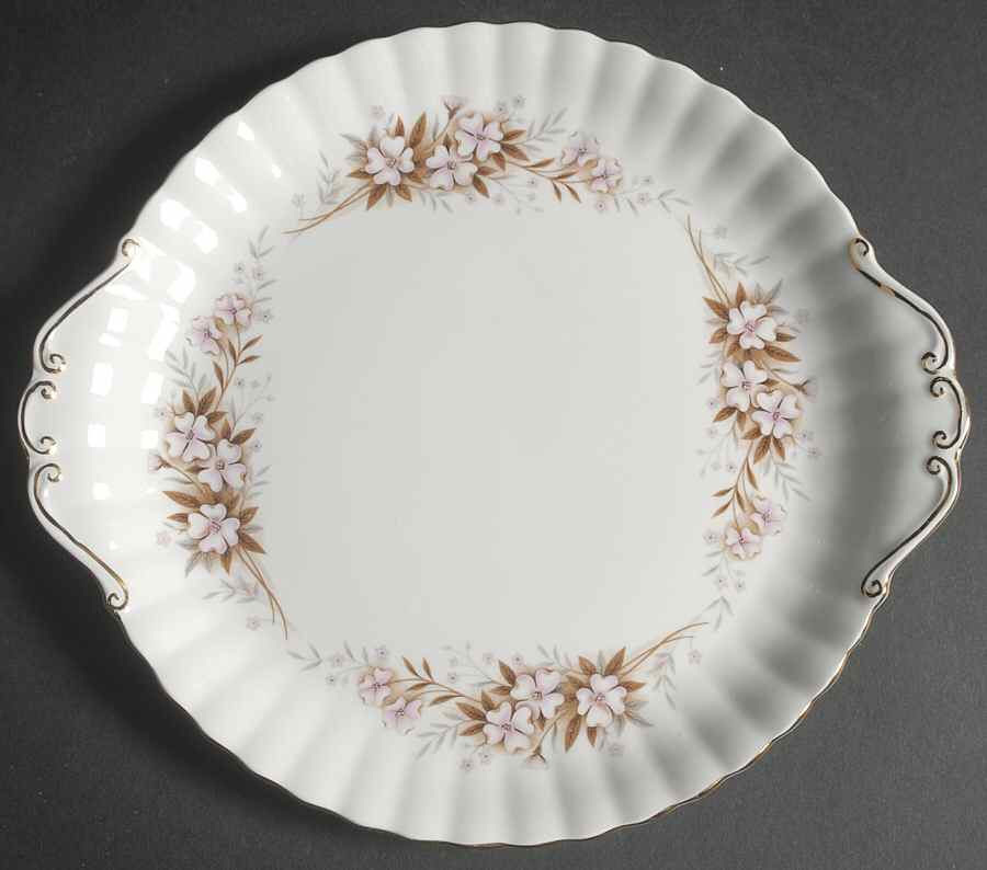 Spring Song Handled Cake Plate by Royal Albert-1