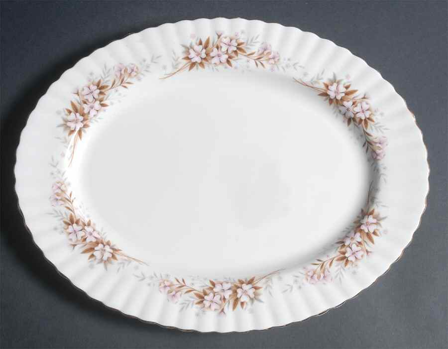 Spring Song 13" Oval Serving Platter by Royal Albert-1