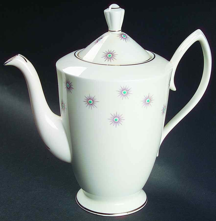 Star of Eve (Platinum Trim) Mini Coffee Pot & Lid by Royal Albert-1