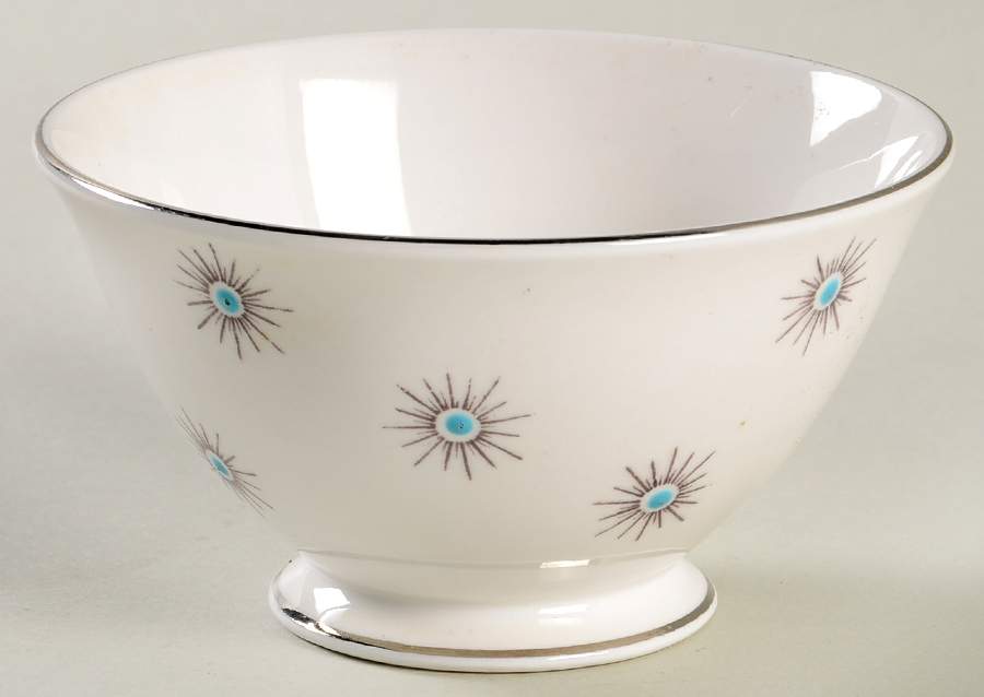 Star of Eve (Platinum Trim) Mini Open Sugar Bowl by Royal Albert-1