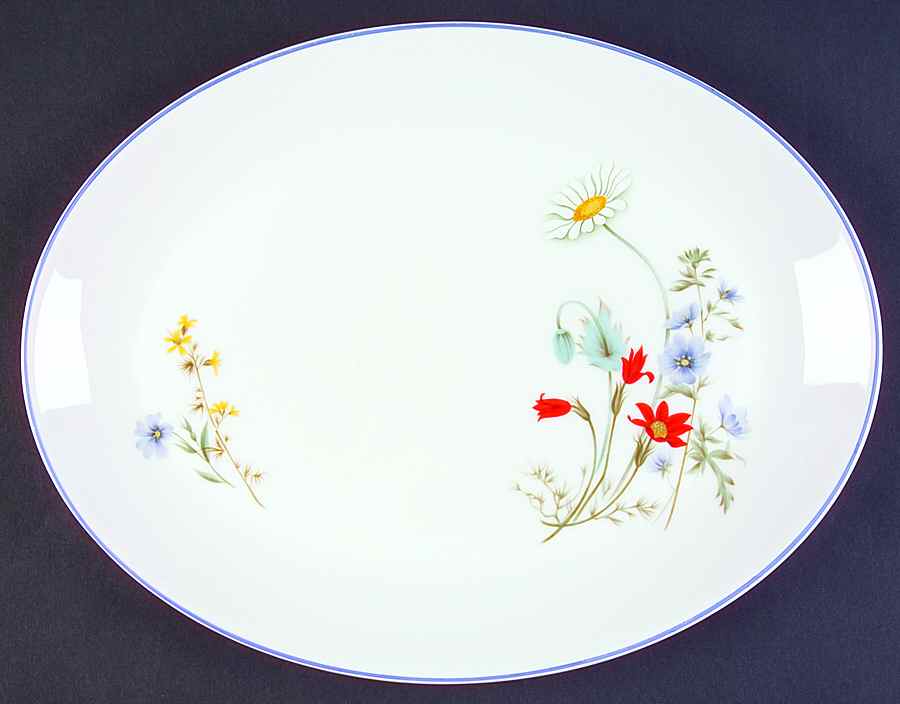 Summer Breeze 13" Oval Serving Platter by Royal Albert-1
