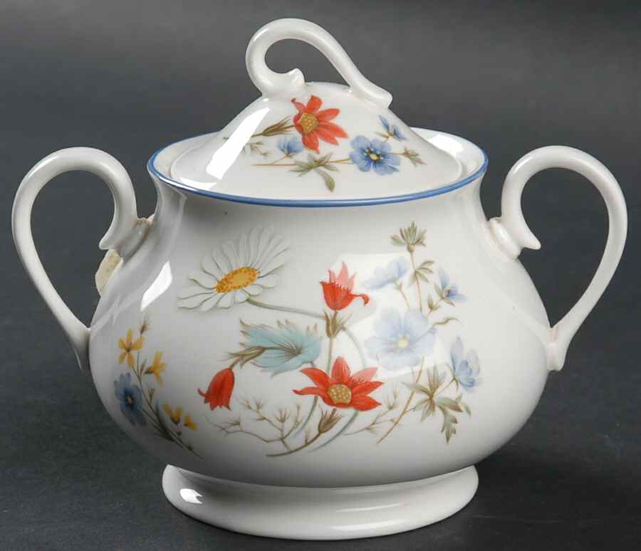 Summer Breeze Sugar Bowl & Lid by Royal Albert-1
