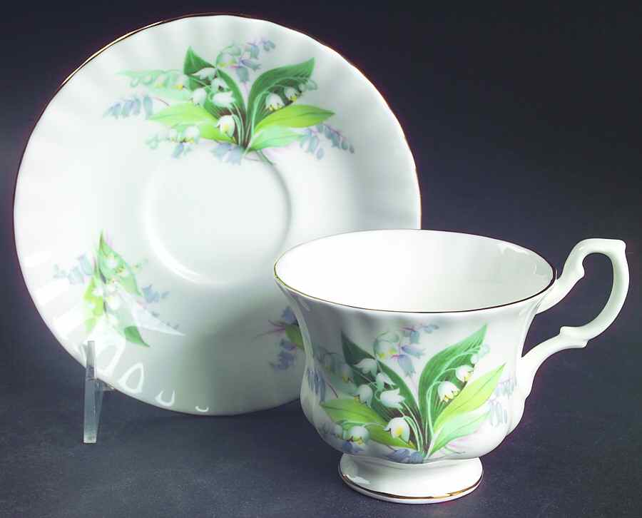Summertime Series Footed Cup & Saucer Set by Royal Albert-1