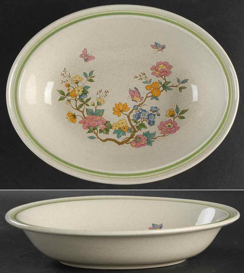 Summer Solitude 10" Oval Vegetable Bowl by Royal Albert-1