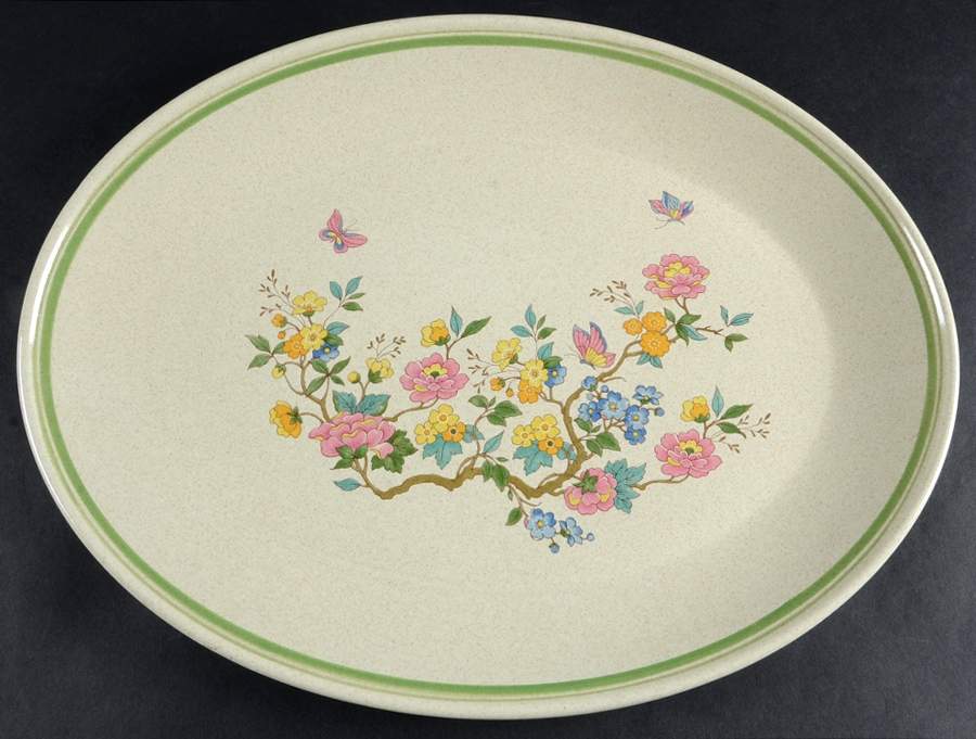 Summer Solitude 16" Oval Serving Platter by Royal Albert-1