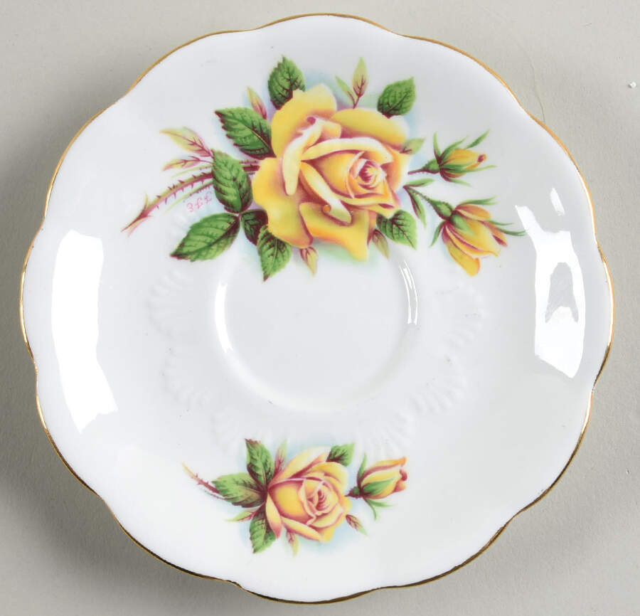 Sweetheart Roses Series Saucer for Footed Cup by Royal Albert-1