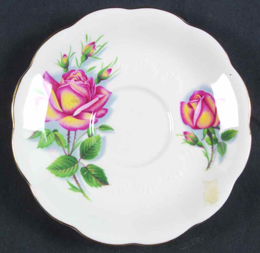 Sweetheart Roses Series Saucer for Footed Cup by Royal Albert-1