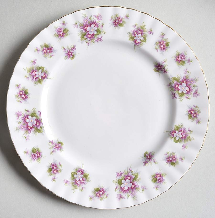 Sweet Violets Salad Plate by Royal Albert-1