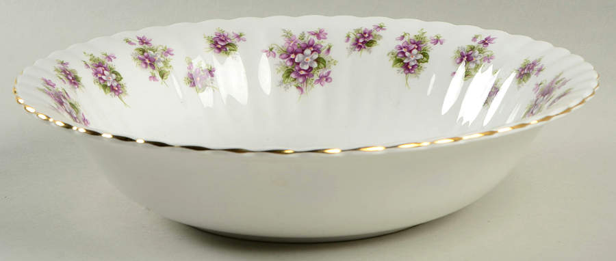Sweet Violets 9" Round Vegetable Bowl by Royal Albert-1