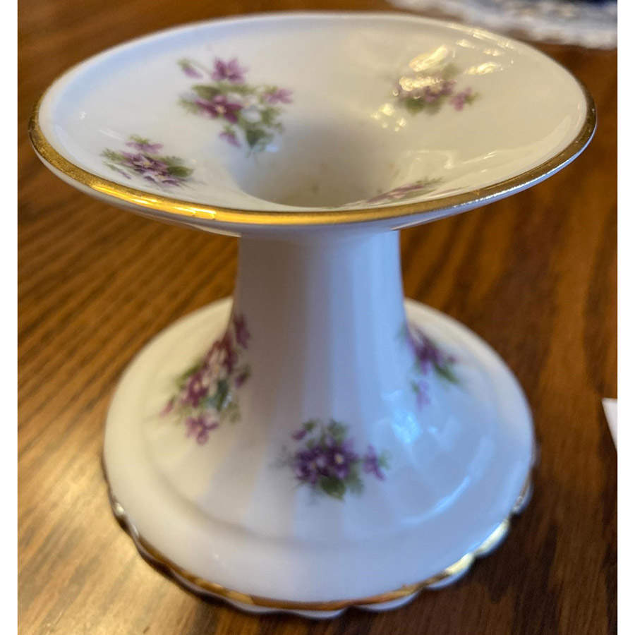 Sweet Violets 2" Candlestick by Royal Albert-1