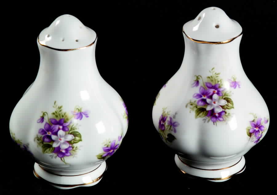 Sweet Violets Salt & Pepper Set by Royal Albert-1