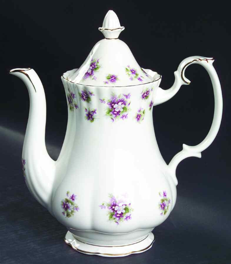Sweet Violets Coffee Pot & Lid by Royal Albert-1