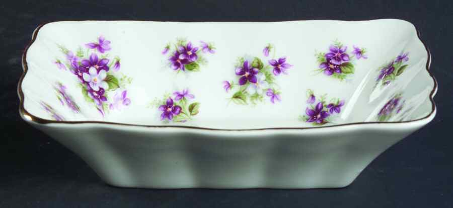 Sweet Violets Rectangular Sweet Meat Dish by Royal Albert-1