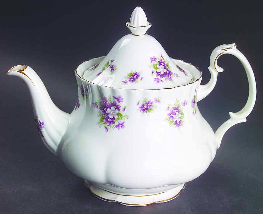 Sweet Violets Small Teapot & Lid by Royal Albert-1