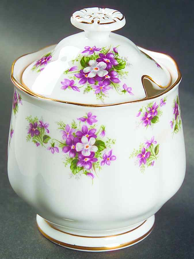 Sweet Violets Marmalade & Lid by Royal Albert-1