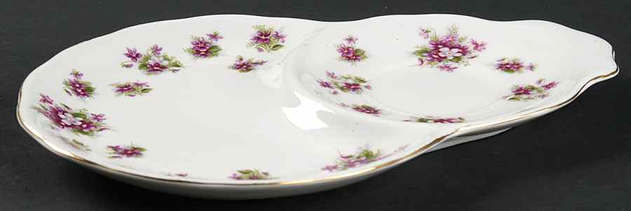 Sweet Violets Plate for Dessert Plate & Cup Set by Royal Albert-1