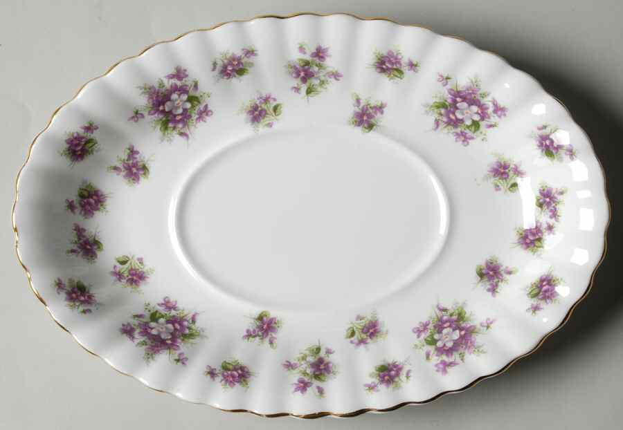 Sweet Violets Underplate for Gravy Boat by Royal Albert-1