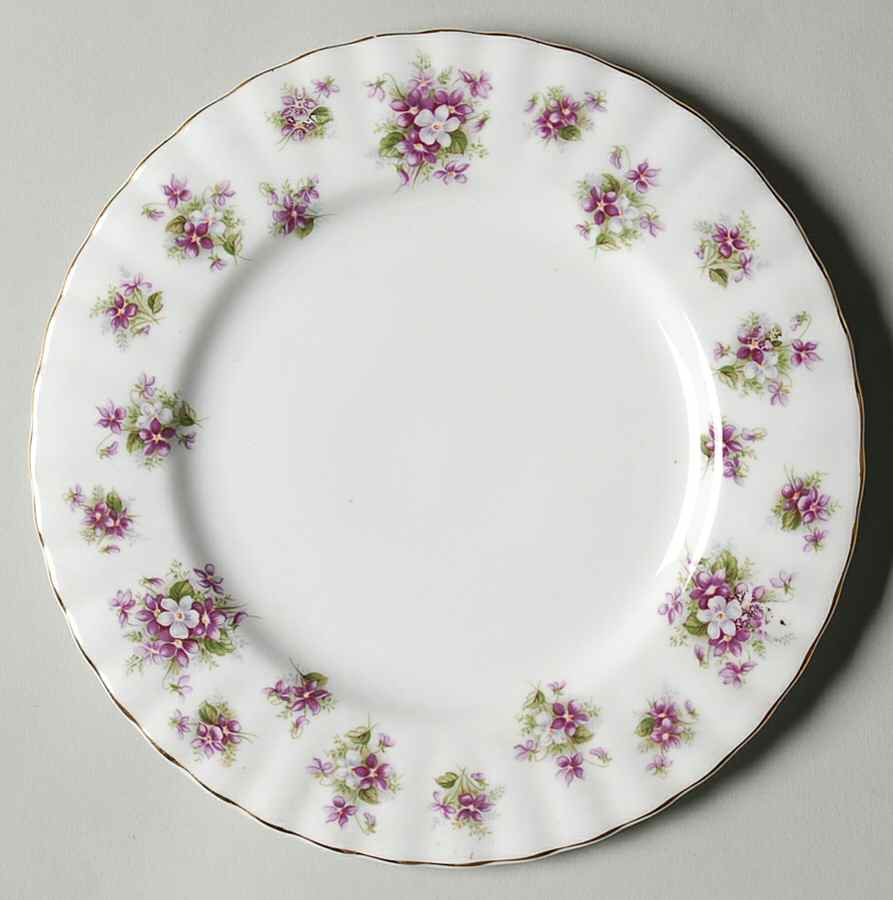 Sweet Violets Dessert/Pie Plate by Royal Albert-1