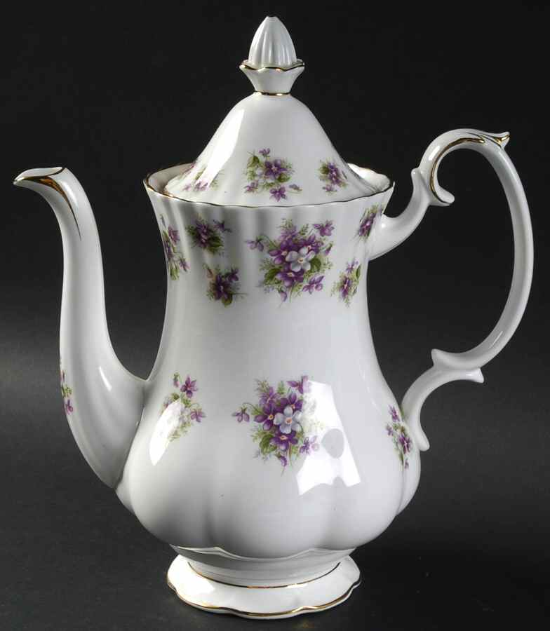 Sweet Violets Small Coffee Pot & Lid by Royal Albert-1