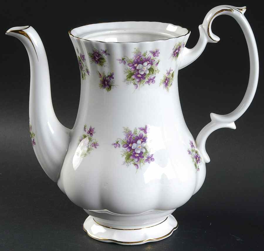 Sweet Violets Small Coffee Pot No Lid by Royal Albert-1