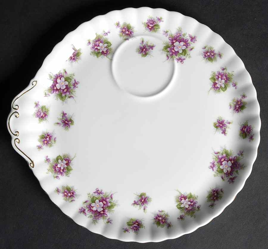 Sweet Violets Snack Plate by Royal Albert-1