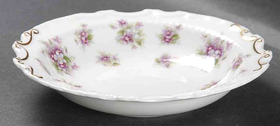 Sweet Violets Round Sweet Meat Dish by Royal Albert-1