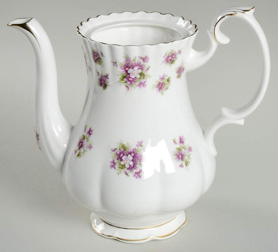 Sweet Violets Coffee Pot No Lid by Royal Albert-1