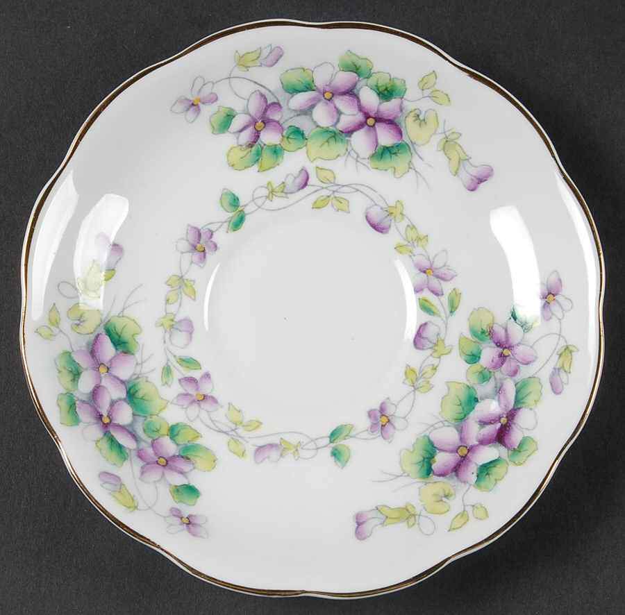 Sweet Violet Saucer by Royal Albert-1