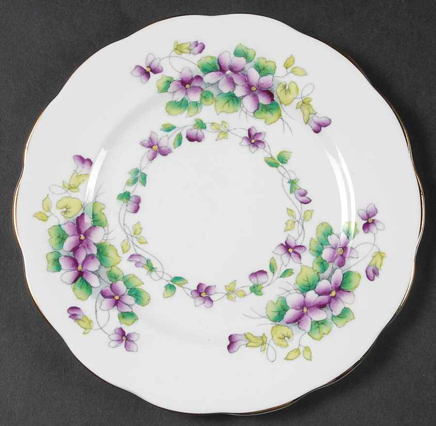 Sweet Violet Bread & Butter Plate by Royal Albert-1